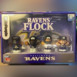 NFL Fisher Price Ravens Flock Little People Collector Set